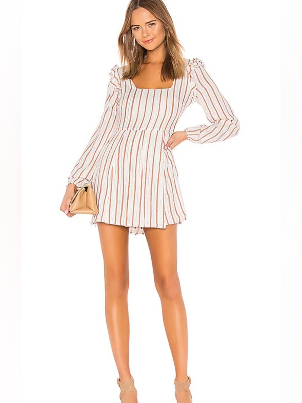 Revolve Tularosa Burnt Orange Blaine Dress Size S TULA-WD620 $158